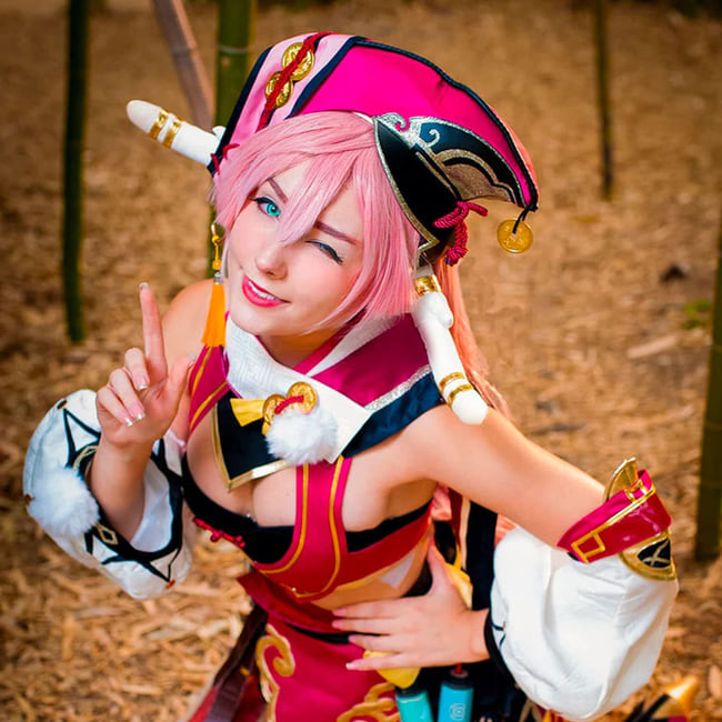 Genshin Impact Yanfei Cosplay Contact Lenses
