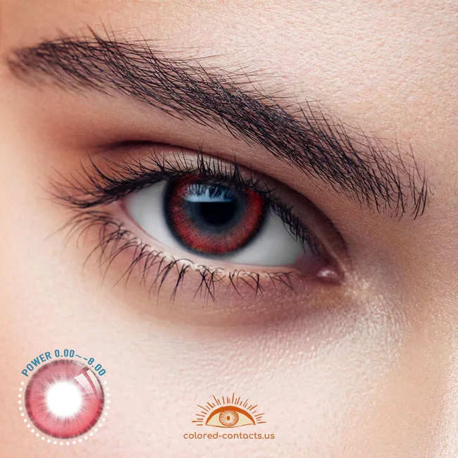 Comet Glow Red Colored Contacts