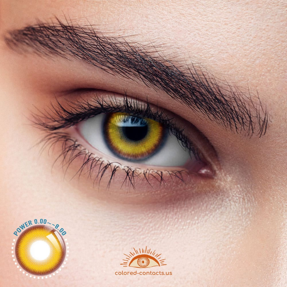 Myukicon Golden Brown Colored Contacts - 10Pcs - Ccus Eyewear · Premium Colored Contacts Myukicon Golden Brown Colored Contacts - 10Pcs