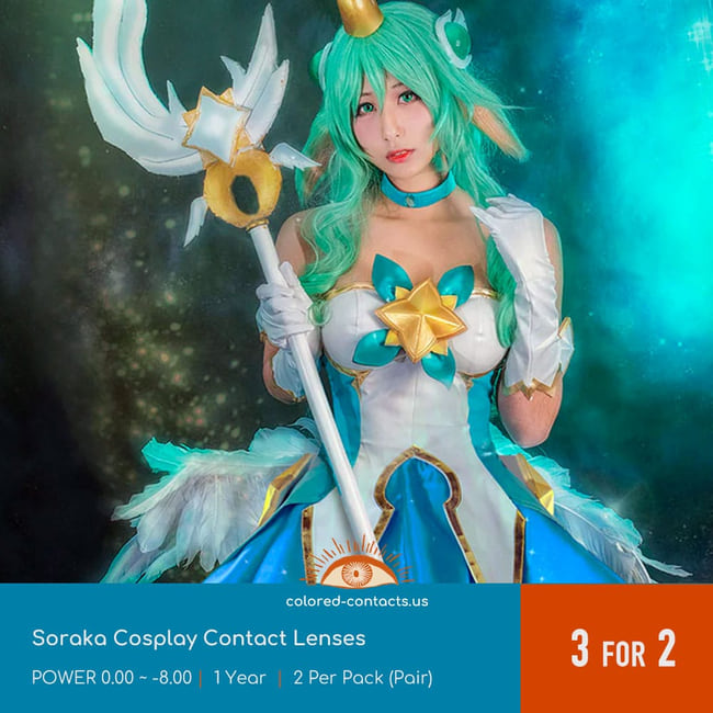 Soraka Cosplay Contact Lenses