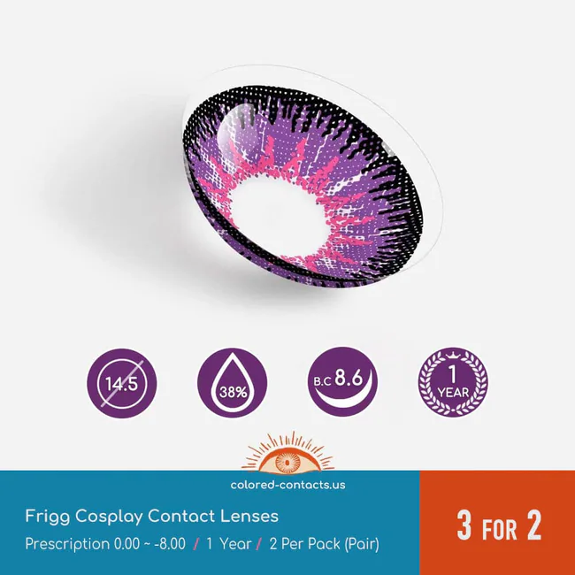Tower Of Fantasy : Frigg Cosplay Contact Lenses