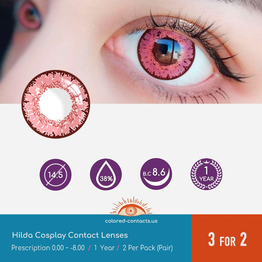Tof : Hilda Cosplay Contact Lenses - Ccus Eyewear · Premium Colored Contacts Tower Of Fantasy : Hilda Cosplay Contact Lenses