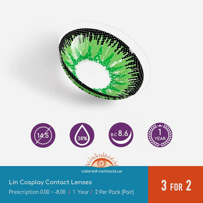 Tof : Lin Cosplay Contact Lenses - Ccus Eyewear · Premium Colored Contacts Tower Of Fantasy : Lin Cosplay Contact Lenses