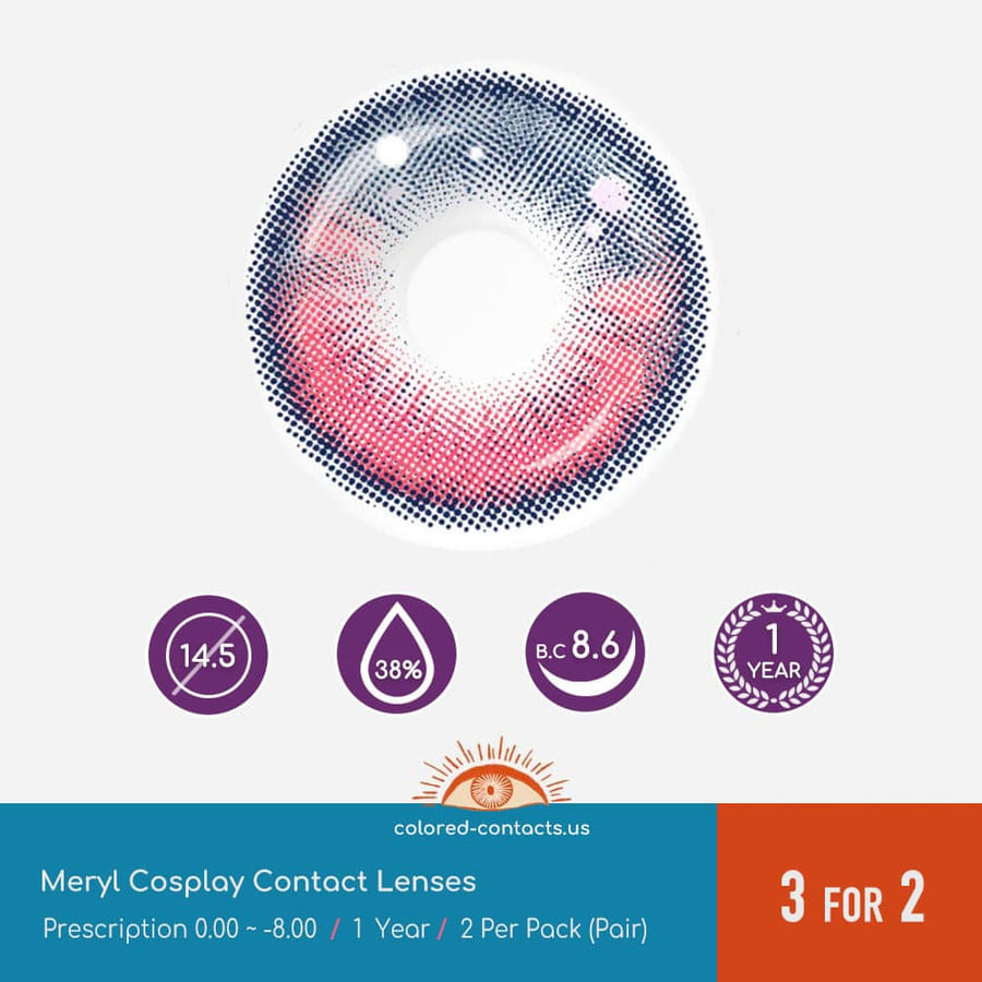 Tof : Meryl Cosplay Contact Lenses - Ccus Eyewear · Premium Colored Contacts Tower Of Fantasy : Meryl Cosplay Contact Lenses