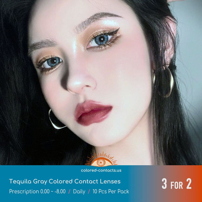 Tequila Gray Colored Contact Lenses