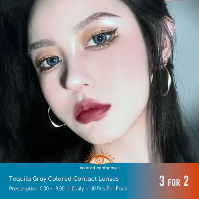Tequila Gray Colored Contact Lenses