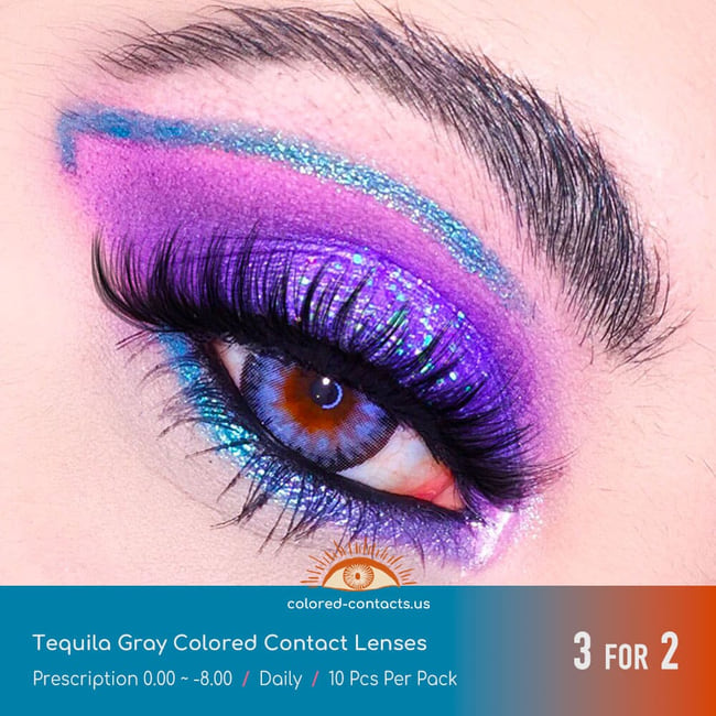 Tequila Gray Colored Contact Lenses
