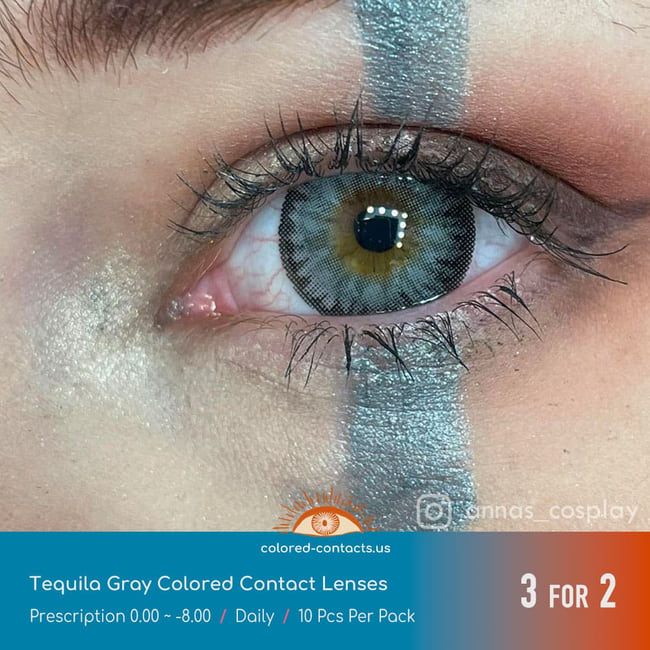 Tequila Gray Colored Contact Lenses