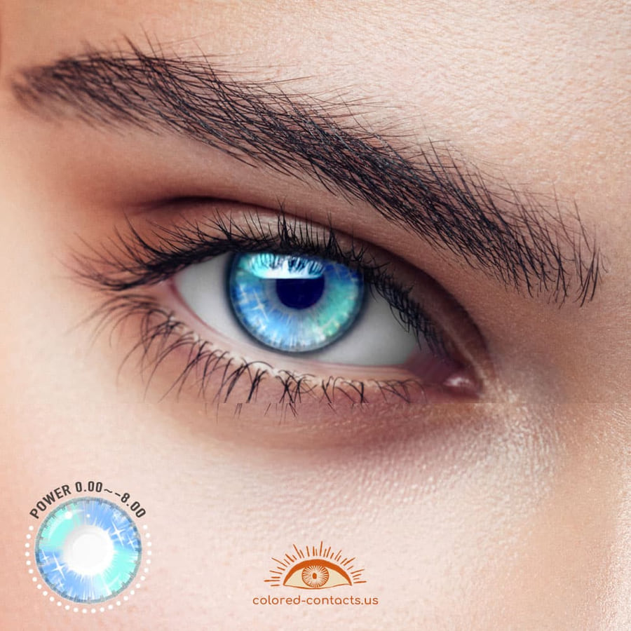 Gradient Star Blue Colored Contact Lenses - Ccus Eyewear · Premium Colored Contacts Gradient Star Blue Colored Contact Lenses