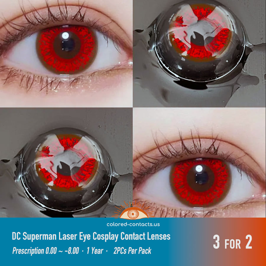 Hsr : Clara Cosplay Contacts - Ccus Eyewear · Premium Colored Contacts Dc Superman Laser Eye Cosplay Contact Lenses