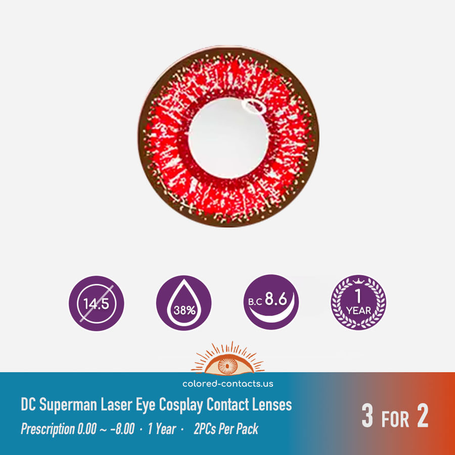 Hsr : Clara Cosplay Contacts - Ccus Eyewear · Premium Colored Contacts Dc Superman Laser Eye Cosplay Contact Lenses