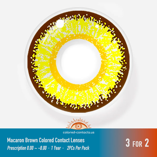 Macaron Brown Colored Contact Lenses