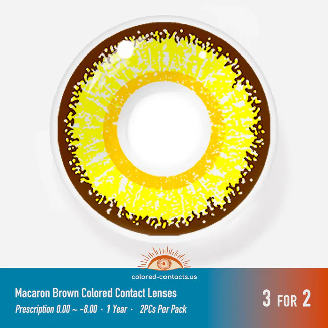 Macaron Brown Colored Contact Lenses