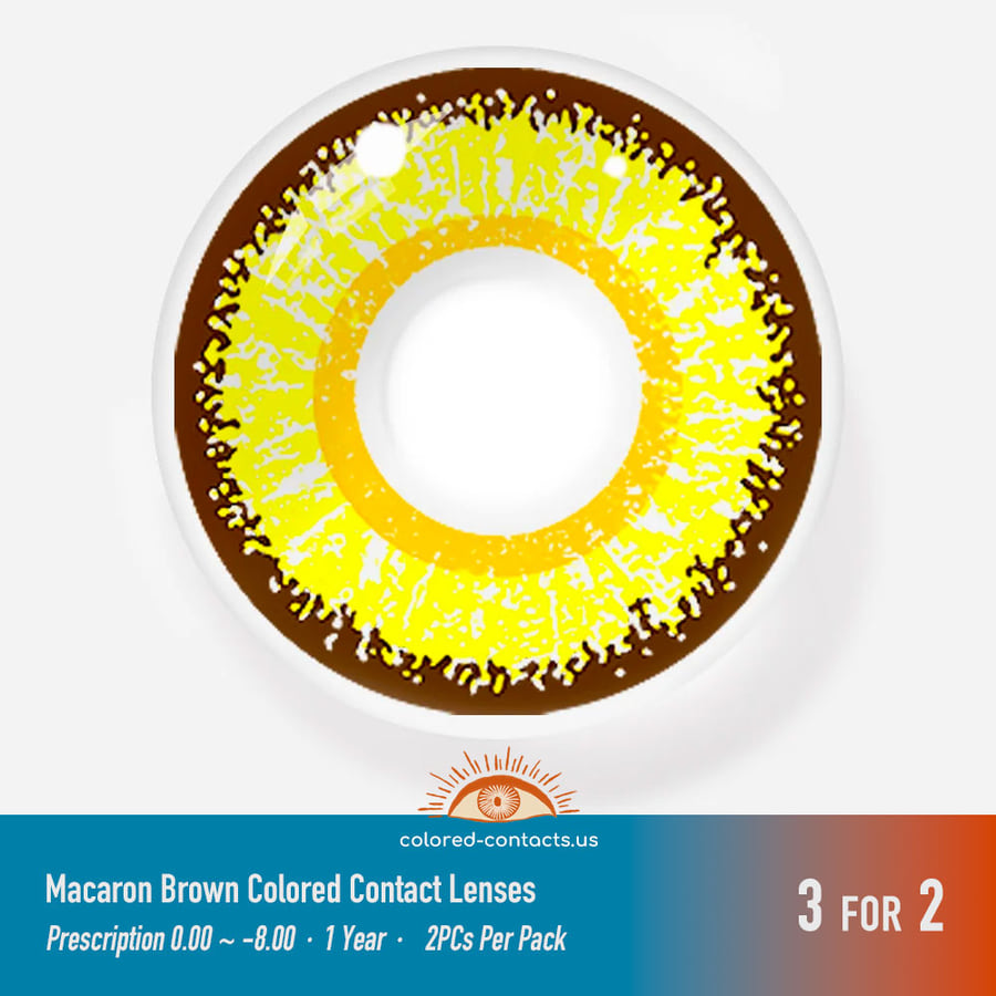 Macaron Brown Colored Contact Lenses