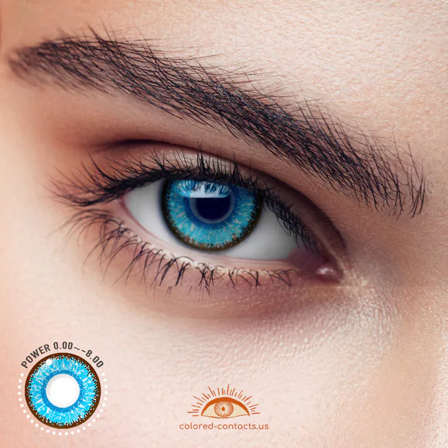 Macaron Blue Colored Contact Lenses