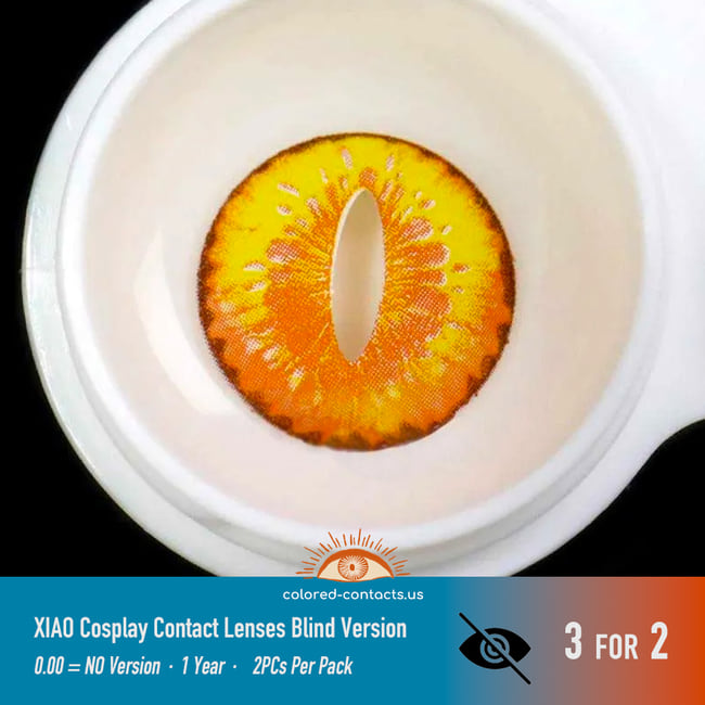 Genshin Impact Xiao Cosplay Contacts (2023 Blind Version)