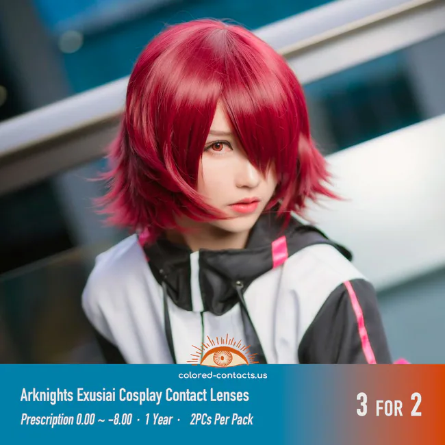 Arknights Exusiai Cosplay Contact Lenses