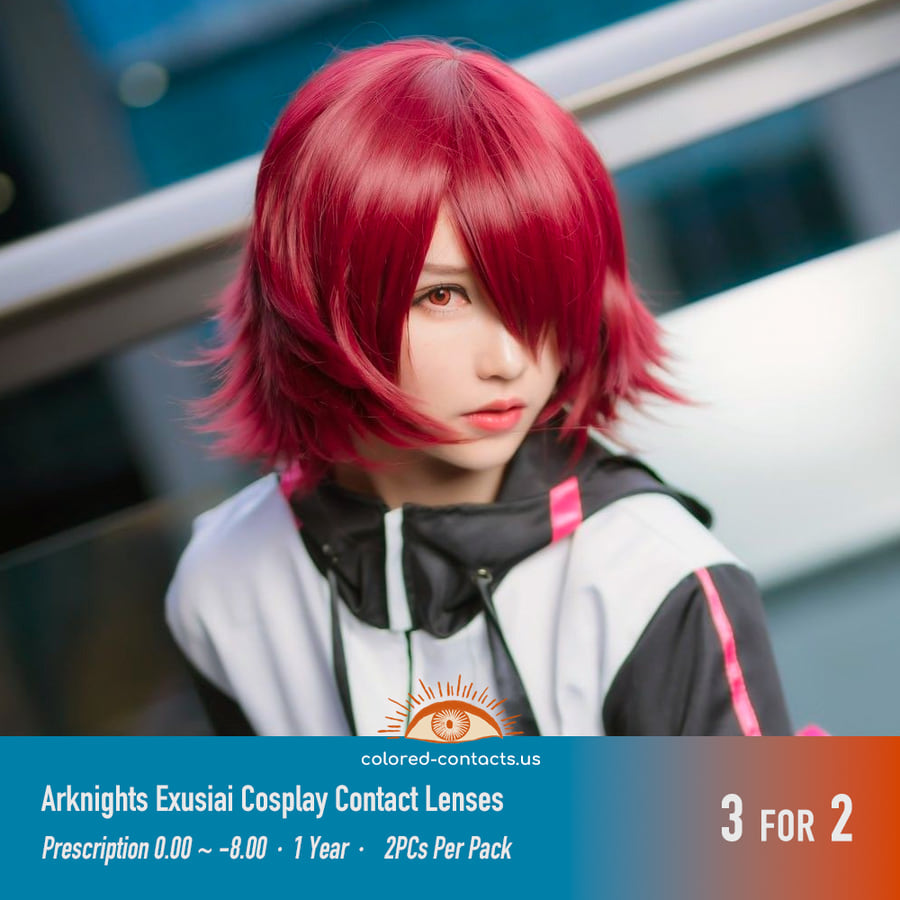 Arknights Exusiai Cosplay Contact Lenses