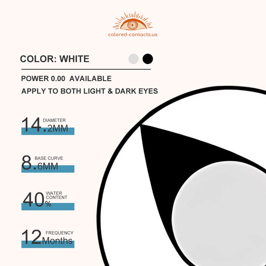 White Cat Eye Contacts - White Cat Eye Contacts 2