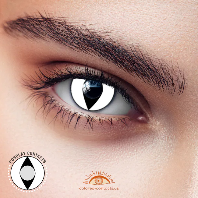 White Cat Eye Contacts - White Cat Eye Contacts 1