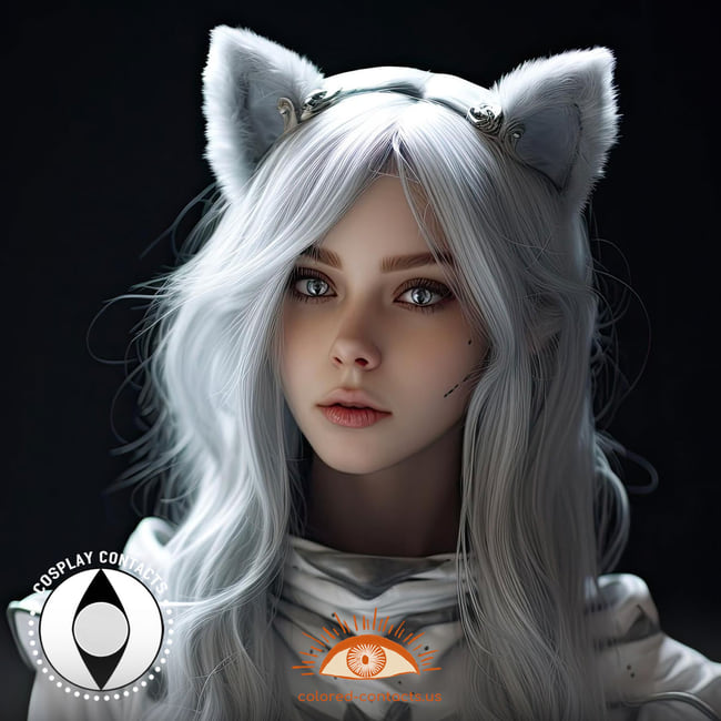 White Cat Eye Contacts - White Cat Eye Contacts