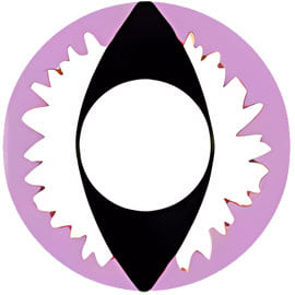Purple White Cat Eye Contacts