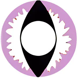 Purple White Cat Eye Contacts