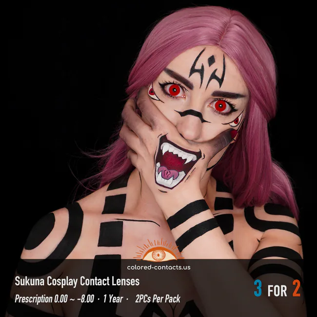 Sukuna Cosplay Contact Lenses