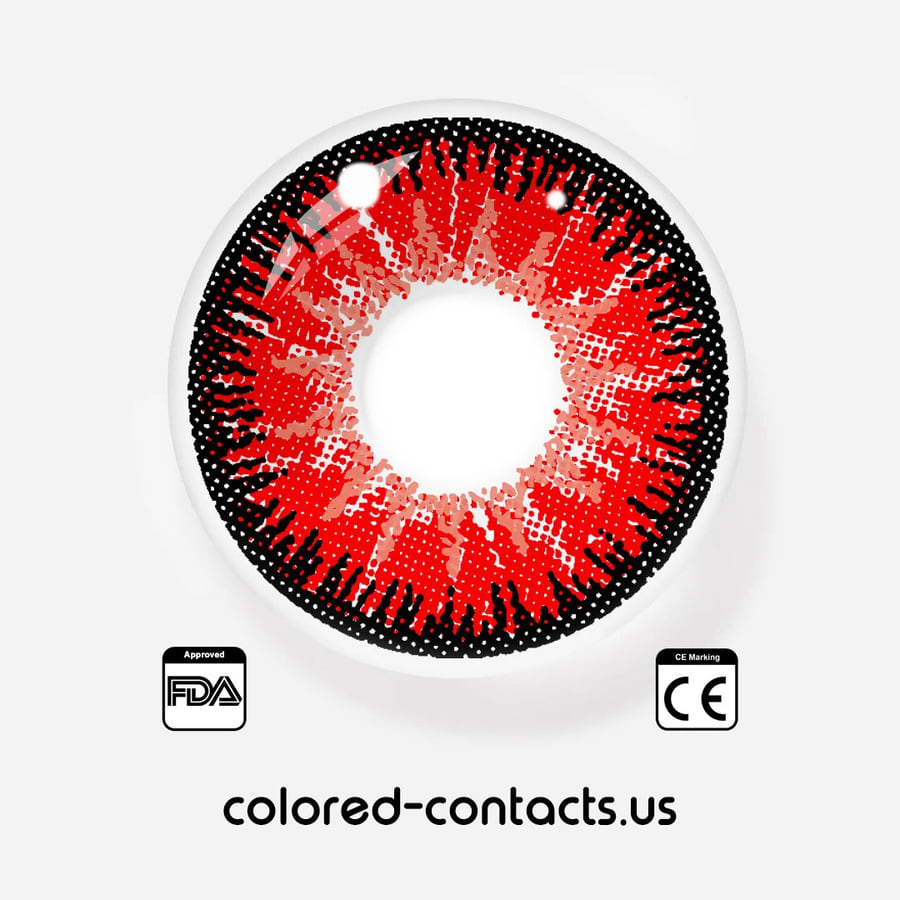 Honkai : Blade Cosplay Contacts - Vega Red Contact Lenses
