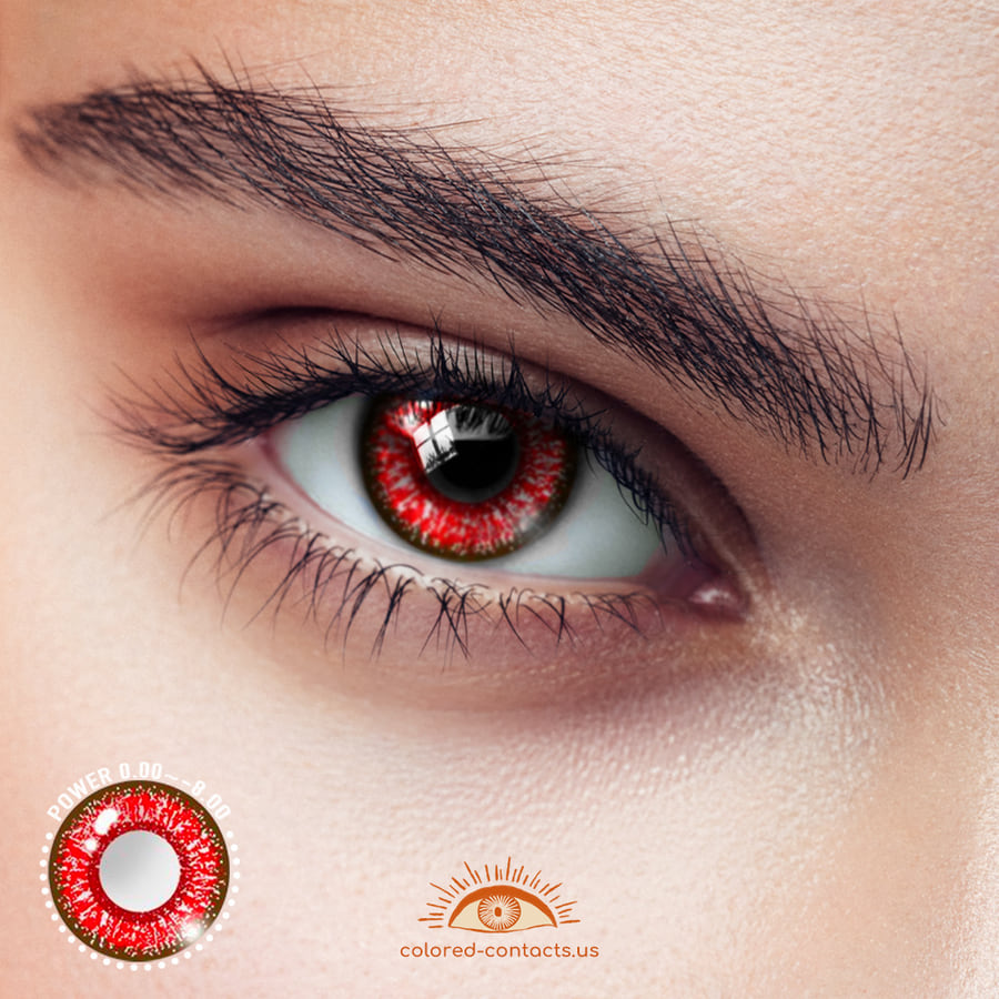 Mh : Bram Devein Cosplay Contact Lenses - Ccus Eyewear · Premium Colored Contacts Zzz Anton Cosplay Contact Lenses - Macaron Red Cosplay Contacts