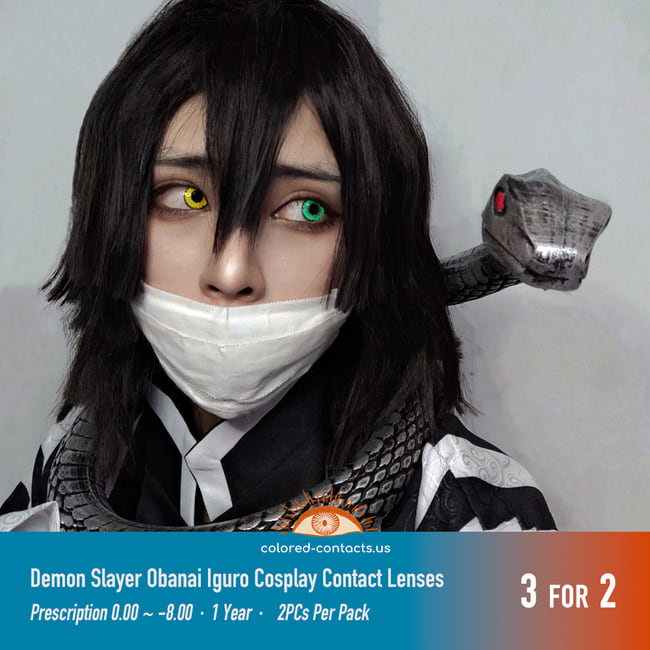 Obanai Iguro Cosplay Contact Lenses