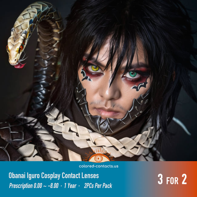 Obanai Iguro Cosplay Contact Lenses