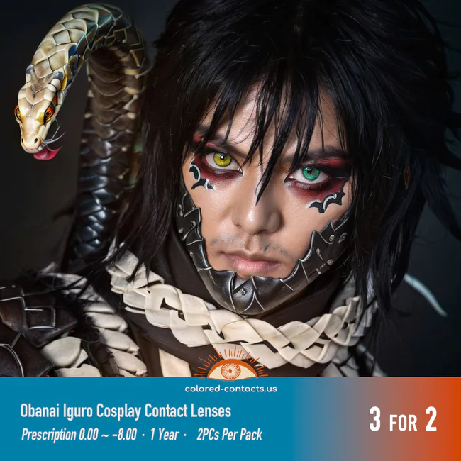 Obanai Iguro Cosplay Contact Lenses