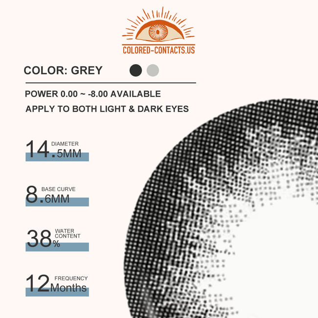 Starshine Doll Grey Colored Contacts - Ccus Eyewear · Premium Colored Contacts Starshine Doll Grey Colored Contacts
