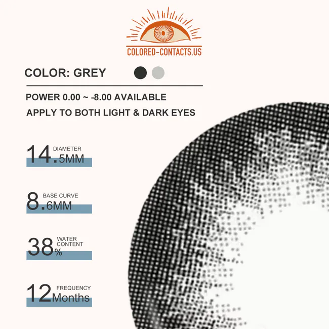 Starshine Doll Grey Colored Contacts - Ccus Eyewear · Premium Colored Contacts Starshine Doll Grey Colored Contacts