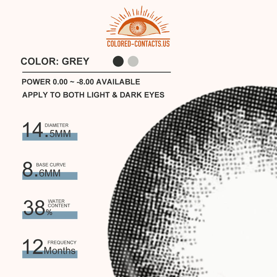 Starshine Doll Grey Colored Contacts - Ccus Eyewear · Premium Colored Contacts Starshine Doll Grey Colored Contacts