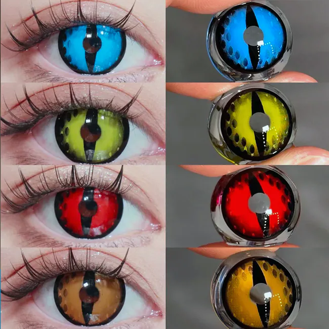 Felineflash Sapphire Colored Contact Lenses