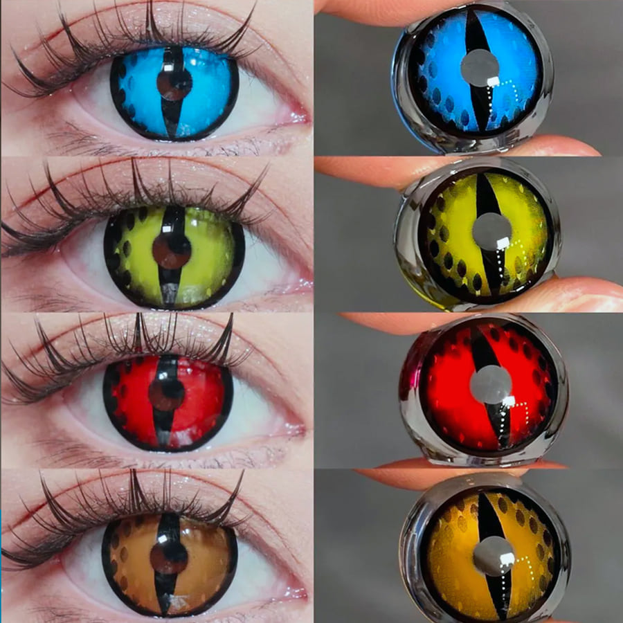 Felineflash Sapphire Colored Contact Lenses