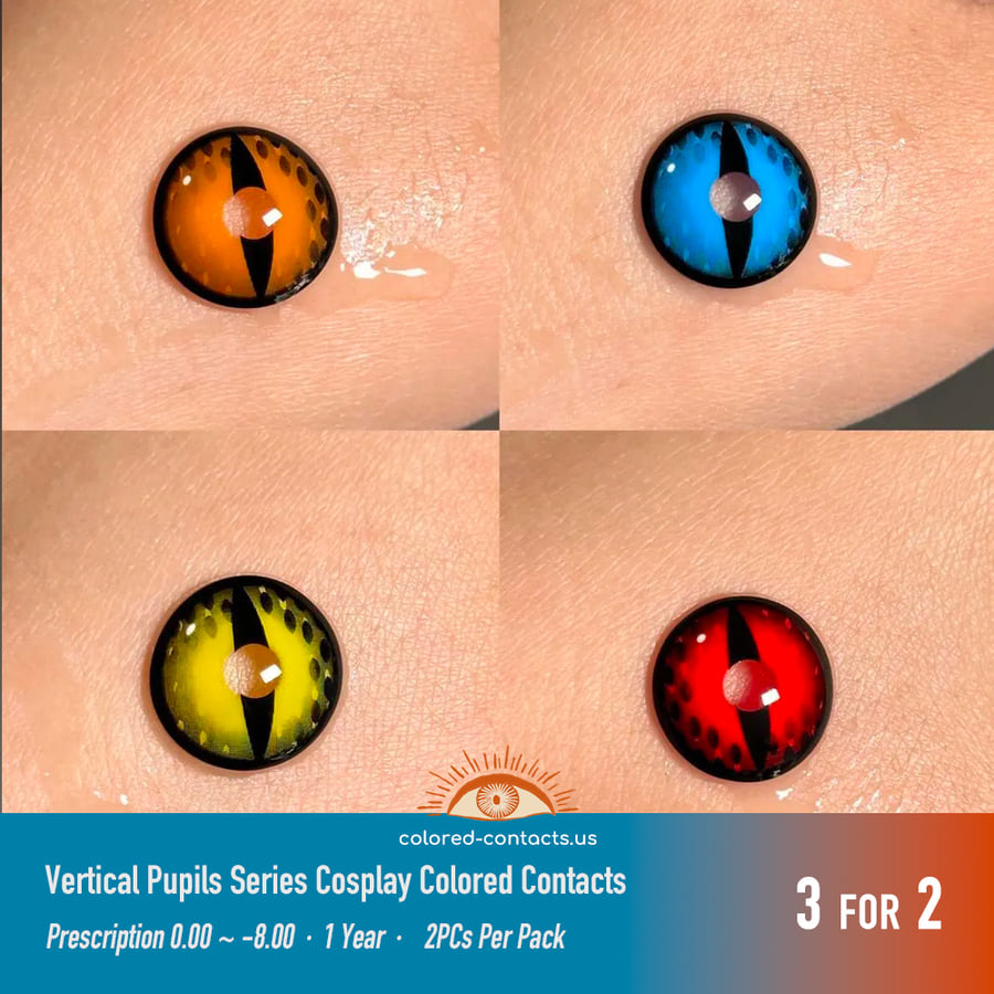 Felineflash Sapphire Colored Contact Lenses