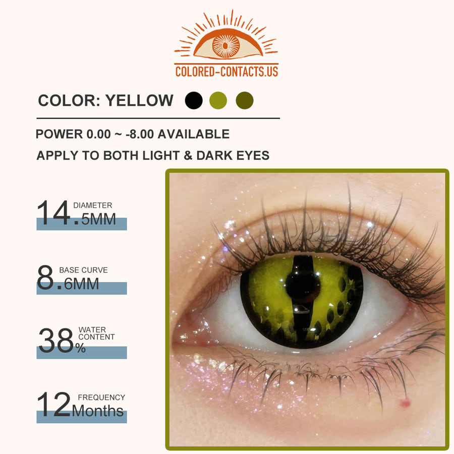 Felineflash Sapphire Colored Contact Lenses