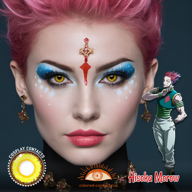 Hunter × Hunter : Hisoka Morow Cosplay Yellow Contact Lenses