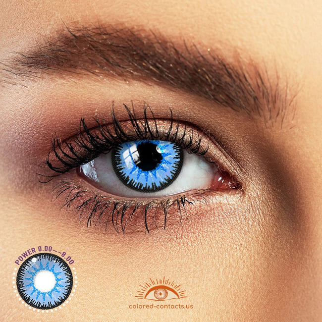 Alice In Wonderland: Alice Cosplay Blue Contact Lenses - Vega Blue Contact Lenses