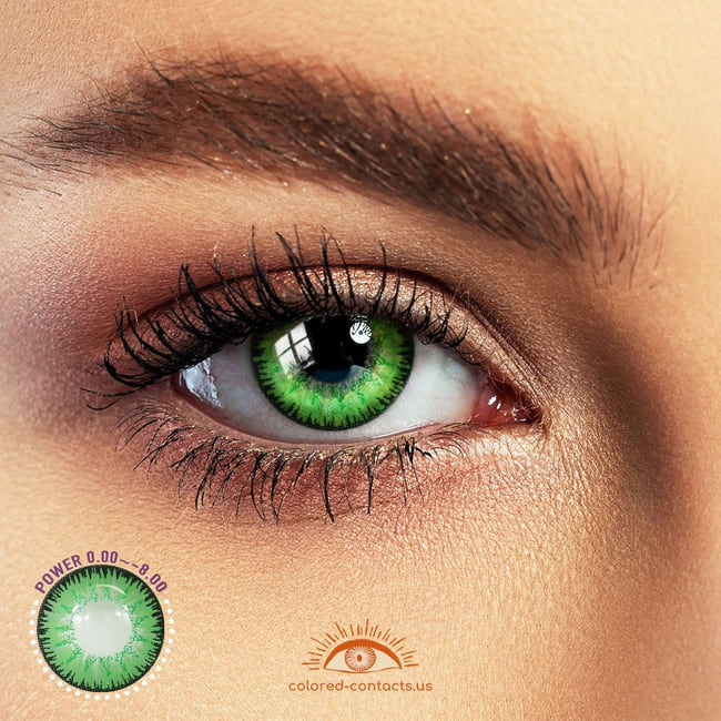 Maleficent Cosplay Green Contact Lenses - Vega Green Contact Lenses