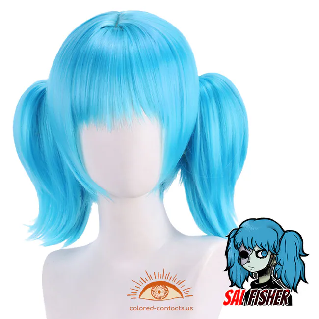 Sal Fisher Cosplay Wig - Blue Wig