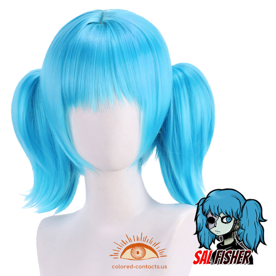 Sal Fisher Cosplay Wig - Blue Wig