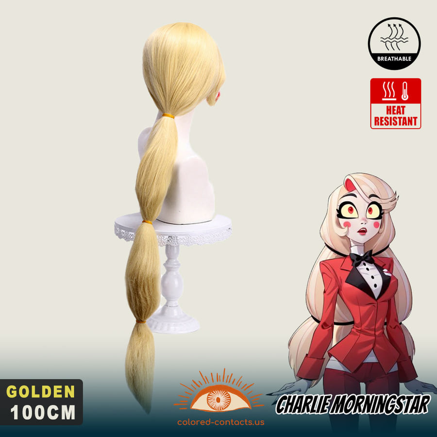 Hazbin Hotel: Charlie Morningstar Cosplay Wig