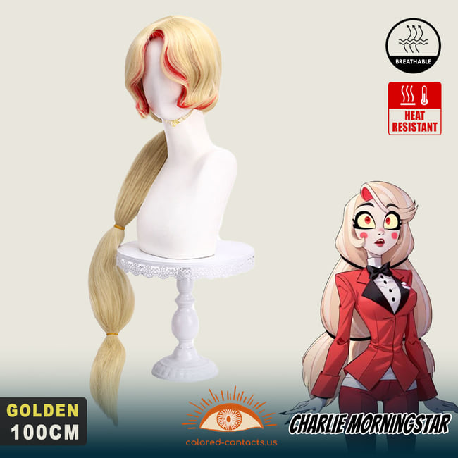 Hazbin Hotel: Charlie Morningstar Cosplay Wig