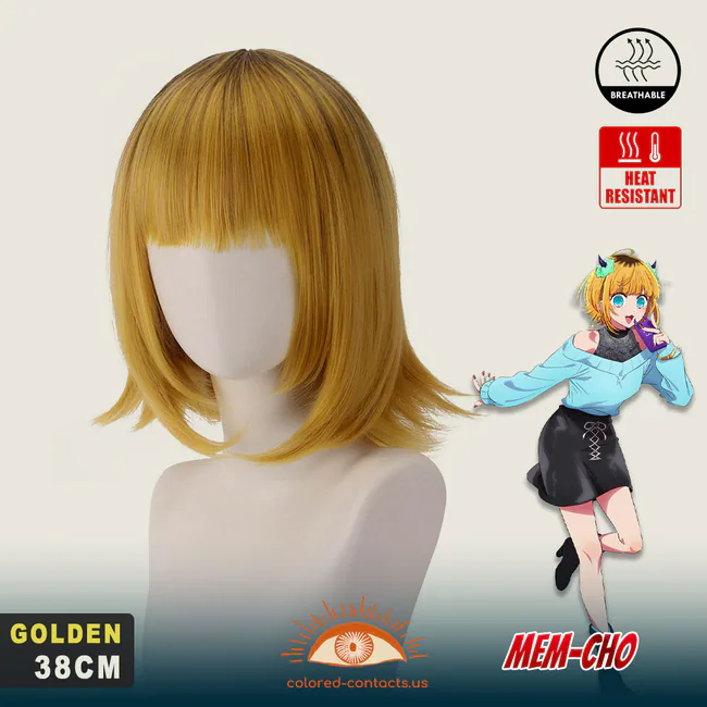 Oshi No Ko: Mem-Cho Cosplay Wig - Mem Cho Cosplay Wig Golden