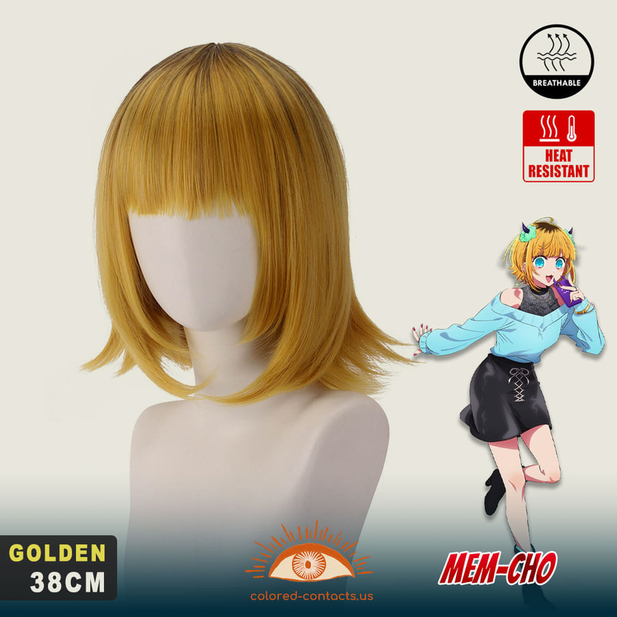 Oshi No Ko: Mem-Cho Cosplay Wig - Mem Cho Cosplay Wig Golden