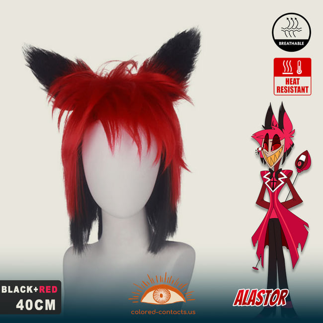Alastor Cosplay Wig